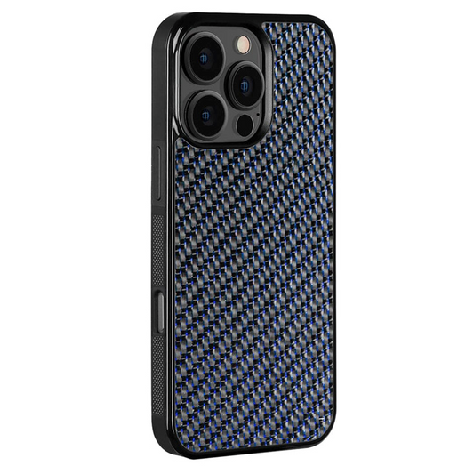 iPhone Real Carbon Fiber Case - Sapphire Blue