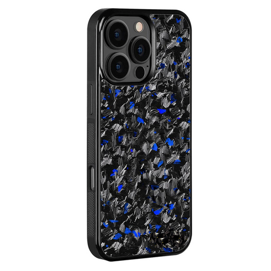 iPhone Real Carbon Fiber Case - Sapphire Blue