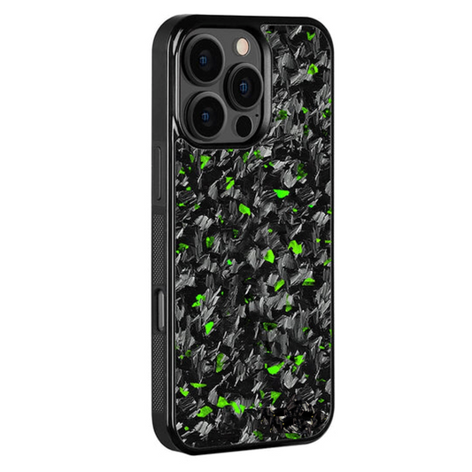 iPhone Real Carbon Fiber Case - Emerald Green