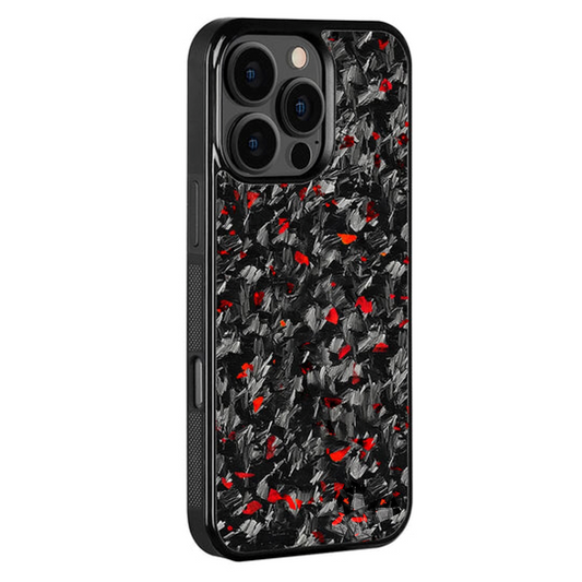 iPhone Real Carbon Fiber Case - Ruby Red